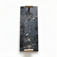 Marble Tray with Handles Natural Marble Tray Luxury Modern for Bathroom Counter, Dresser
