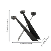 Cross Candlestick Holder Minimalist Candleholder with Cross Modern Crucifix Candleholder for Dining Table, Living Room, Hotel
