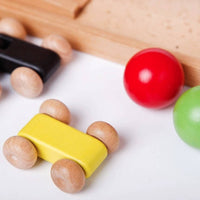 Rolling Track Toy Fine Motor Wooden Exploratory Wooden Ramp   for Preschoolers, Kids, Playroom, Daycare, Classroom