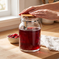 Food Grade High Borosilicate Glass Fermentation Jar with Airtight Seal for Fruit Wine, Plum Wine, and Beverages