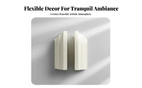 2 Pieces Hand-Crafted Arched Bookend Geometric Book Holder for Home Decorators, Office Workers, Study Room, Bookshelf, Bookshelves