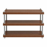 Walnut Desktop Organizer with Adjustable Shelves Wooden 3-Tier Storage Rack Sturdy Desktop Storage Rack Stable for Tea Drinkers, Office Desk