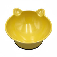 Ergonomic Design Tilted Cat Bowl Nonslip Cat Ear Food Bowl Stable Stand Tilted Food Dish Break-Resistant for Small Dogs