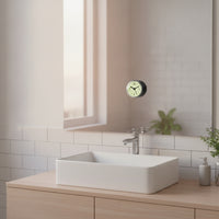 Wall Clock with Suction Cup Compact for Shower