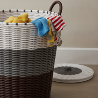 High-Quality Dustproof Laundry Hamper with Lid - Large Capacity Clothes Storage Basket for Bathroom