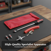 Motorcycle Tire Removal Tools Heavy-Duty Steel Tire Lever Spoon Set Multi-Functional Wheel Rim Protector Tool Set for Roadside Emergency, Garage