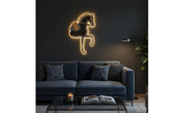 Modern Design 3D Layered Horse Wall Art Success Symbol Backlit Horse Wall Decor Laser Cut Design House Decoration Wireless Controller Control for Entrance, Hallway, Living Room, Office