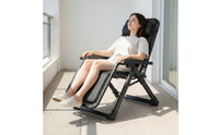 Heavy Duty Folding Recliner Ergonomic Design Adjustable Patio Lounger Detachable Cushion Padded Lounge Chair for Seniors, Balcony, Office