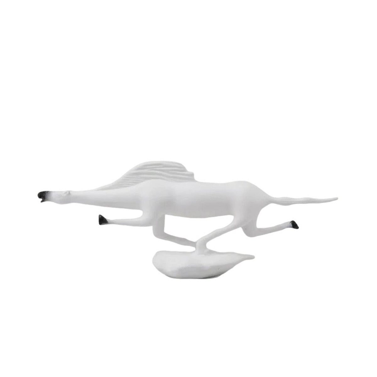 Horse Figurine Sleek Horse Sculpture Decorative Metal Ornament for Art Collectors, Entryway, Study, Bookshelf