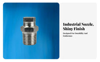 High Pressure Fan Nozzle Reduces Clogging Industrial Cleaning Nozzle Long Service Life for Dust Suppression, Car Washing