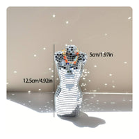 Mannequin Ornament with Necklace Mosaic Sculpture Decorative for Bookshelf
