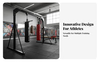 Sliding Rail Boxing Frame Patented Design Gantry Design Bag Holder Commercial Grade Heavy Bag Stand for Fighters, Athletes, Workout, Garage, Outdoor