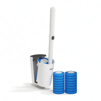 Disposable Toilet Brush Space-Saving Toilet Brush with Holder Cleaning Tool Compact Long-Handled for Bathroom