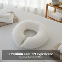 U-Shaped Face Cradle Slow Recovery U-Shaped Face Pillow Pressure Relief Massage Table Headrest Pad for Estheticians, Beauticians, Medical Facility
