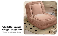 Ergonomic Design Adjustable Padded Lounger Plush Comfort Adjustable Padded Recliner Sturdy Frame Floor Chair No Assembly Required for Adults, Students, Teenagers, Living Room, Bedroom, Dorm Rooms, Bay area