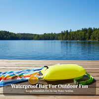 Buoyancy Support Swimming Safety Buoy with Dry Bag Waterproof Storage Tow Buoy High Visibility for Triathlon Training, Rafting, Kayaking