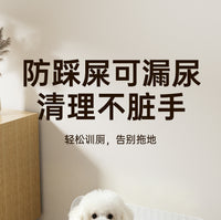 Large Iron Mesh Dog Toilet for Small and Medium Dogs, Anti-Step Design