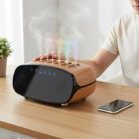 Multi Spray Humidifier RGB Lights Bluetooth Humidifier Built-in Speaker Mist Machine for Desk, Office