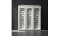 Paving Mold with Raised Pattern Pattern Antique-Style Concrete Floor Tile Mold Rectangular Geometric for Homeowners, Patios