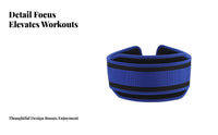 Padded Waistband Weighted Lowering Belt Metal Rings Lowering Belt Reinforced Edge Binding Fitness Gear Contoured Center