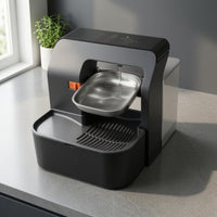 Water Dispenser with Stainless Steel Bowl Detachable Cat Water Dispenser Automatic Pet Waterer for Kitchen