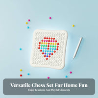 Single or Two Player Modes Smart Multi-Game Board Portable Design AI Gomoku Board Solo Play Mode for Adults, Beginners, Travel