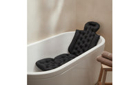 Thick Padded Bath Cushion with Backrest Soft Full Body Bath Pillow Machine Washable Luxury Tub Pillow Breathable for Adults