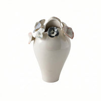Ceramic Vase Artisanal Minimalism Decorative Vase Organic Vessel for Home Decor, Tabletop