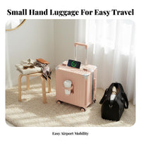 Lightweight Hardside hand luggage Combination Lock Hardside Suitcase Adjustable Handle Luggage robust Shell for voyagers, Vacationers, Business Professionals, Weekend short trips, Airports, Train Stations