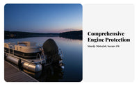 Outboard Engine Half Cover Waterproof Outboard Engine Cover Boat Engine Protector Particles Proof Boating Accessory Protection
