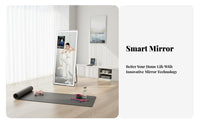 Built-in Courses Smart Fitness Mirror Multi-Functional Interactive Workout Mirror HD Reflection Wall Furnishing Distortion-Complimentary for Dancers, Beginners, Women, Home Gym