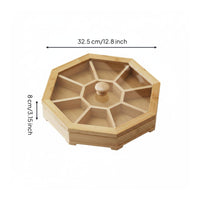 Snack Tray Multiuse Divided Snack Tray Food Divided Serving Platter for Tea Time