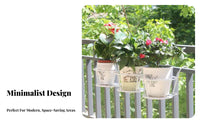 Semi-Circle on wall Planter Hanging Design plant Pot Minimalist & Design for Balcony