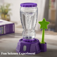 Electric Tornado Simulator DIY Water Vortex Maker Cylindrical Tornado Maker Kit Lavender Base