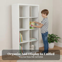 Adjustable Cube Organizer Freestanding Storage Cabinet Openrear Construction shelf unit for Children, Homeowners, Kids' Room, Playroom, Bedroom