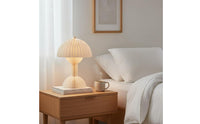 Nordic Design Honeycomb Paper Night Light Simple Design Pleated Paper Table Lamp Indoor Lighting for Bedroom, Living Room, Nursery