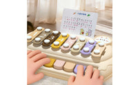 Xylophone Piano Toy Early Education Piano Xylophone with Mallets Interactive Bunny Percussion Instrument for Young Children, Infants, Playroom