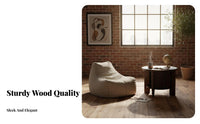 2 Pieces Round Nesting Table Set full Wood Construction Tripod Nesting Tables Retro aesthetic Living Room Furniture for Homeowners, Small Spaces, Bedroom