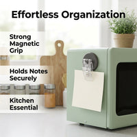 Whiteboard Magnets, Japanese Fridge Magnets 2 Pack, Strong Memo Clips for Notes & Bills, Resin Refrigerator Clips