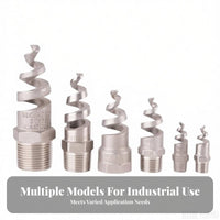 Spiral Spray Nozzle Stainless Steel Spiral Nozzle Anti-Clogging Design Threaded Spray Head for Flue Gas Desulfurization