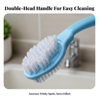 Long Handle Shoe Brush Versatile Athletic Shoe Cleaning Brush Sturdy for Homemakers, Students, Household, Mudroom, Washroom