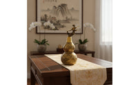 Gourd Ornament with Animal Finial Decorative Brass Gourd Traditional Figurine for Collectors