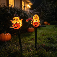 Halloween Solar Ghost Pumpkin Light Outdoor Decoration
