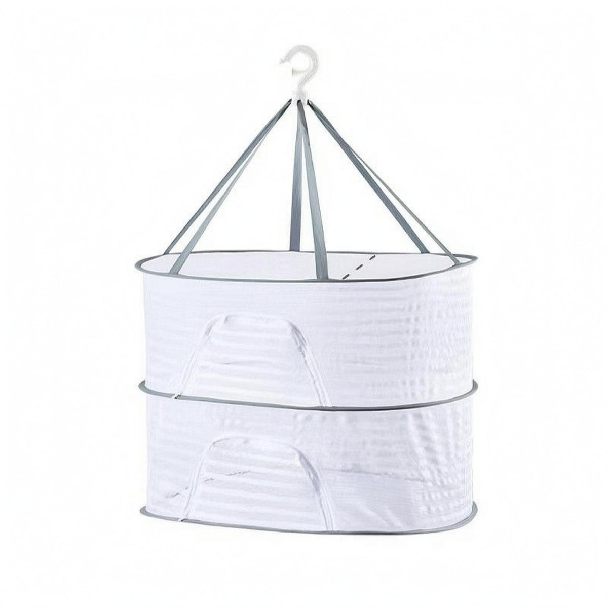 Rigid Frame Foldable Hanging Drying Basket Breathable Mesh Drying Basket Airing