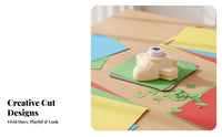Airplane-Shaped Pattern Cutter Simple Press Decorative Hole Cutter Small Design Robust Construction for Preschoolers, Students