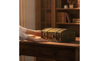 Wooden Storage Chest with Hinged Lid Portable Wooden Box with Handle Hand-Held Keepsake Box for Home Decor, Tabletop Display