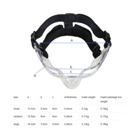 Shock-Resistant Resistant Basketball Nose Mask PC Material Basketball Face Mask Lightweight Safeguarding Face Guard for Athletes, Training