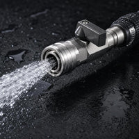 Inline Shutoff with Lever Handle Metal Hose Connector Leakproof Car Wash