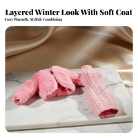 30cm Doll Clothing Fashionable Fashion Doll Winter Clothes Stylish Designs Knit Dress and Faux Jacket Set for Kids