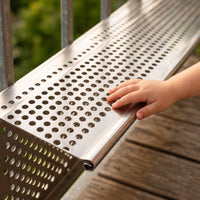 1mm Thick 304 Stainless Steel Perforated Balcony Protection Netting for Anti-Theft Window Guards and Railings